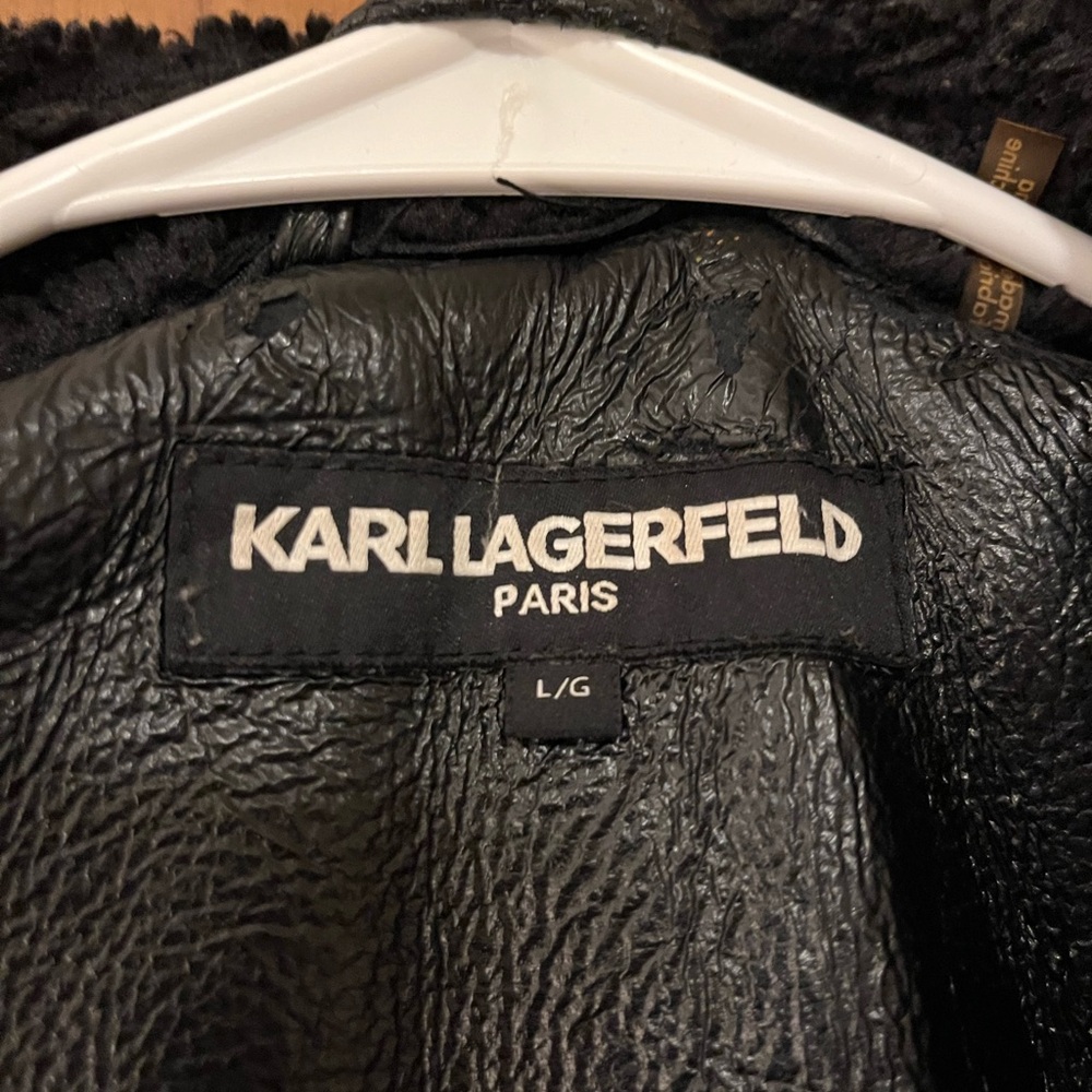 Karl Lagerfeld Black Teddy Jacket